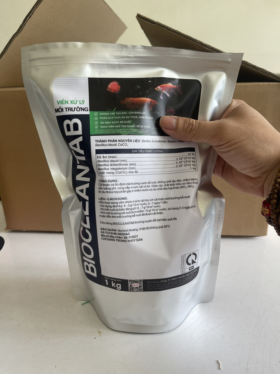 TÚI 0,5KG NÉN VI SINH DÀNH CHO HỒ CÁ NƯỚC NGỌT VÀ NƯỚC MẶN