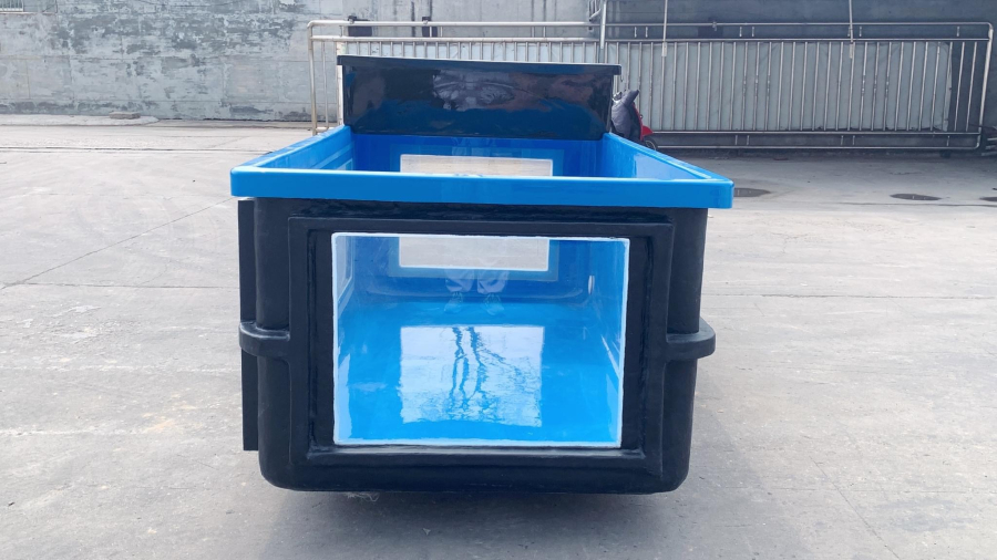 BỂ COMPOSITE CHUYÊN DÙNG NUÔI CÁ SĂN MỒI - THIẾT KẾ THEO YÊU CẦU 296 X 81 X 81 CM