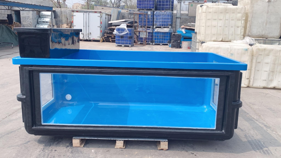 BỂ COMPOSITE CHUYÊN DÙNG NUÔI CÁ SĂN MỒI - THIẾT KẾ THEO YÊU CẦU 296 X 81 X 81 CM