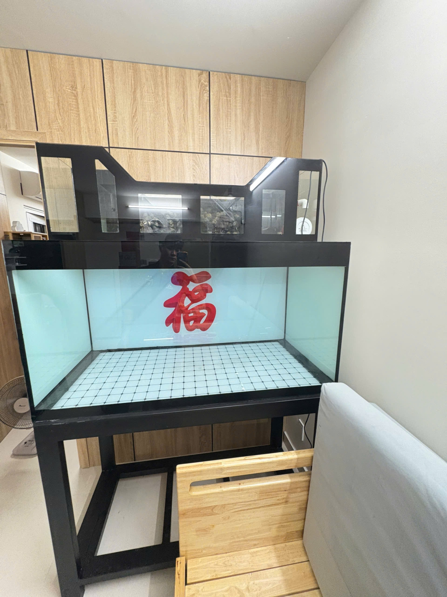 HỒ CÁ TRÀN TRÊN CÔNG NGHỆ 4 LỚP ĐÁY - 1M2 ĐẾN 1M28